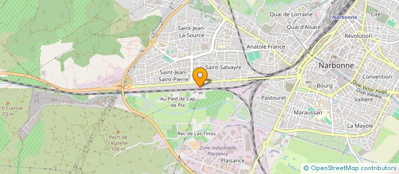 localisation de l'entreprise MONSIEUR ANTHONY SAROT  NARBONNE