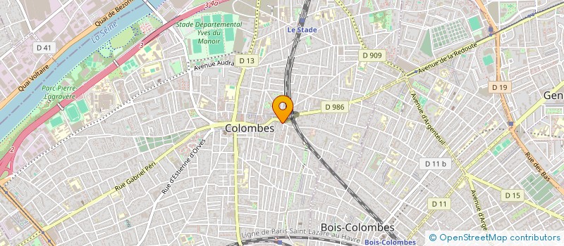 localisation de l'entreprise MONSIEUR ANTHONY SARRAZIN à COLOMBES