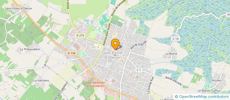 localisation de l'entreprise MONSIEUR ANTHONY SAULNIER  SAINT-PIERRE-D'OLERON