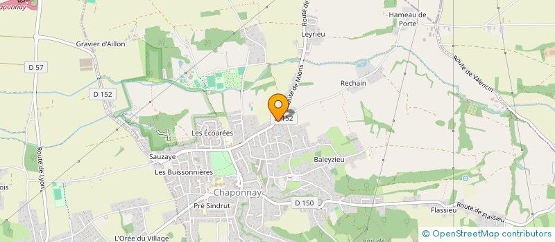 localisation de l'entreprise MONSIEUR ANTHONY SAUNIER  CHAPONNAY