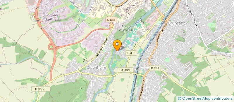 localisation de l'entreprise MONSIEUR ANTHONY SCHULTZ  BRUNSTATT-DIDENHEIM