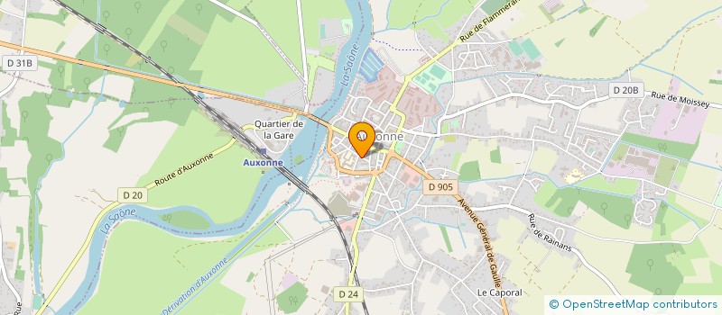 localisation de l'entreprise MONSIEUR ANTHONY SCOTTE  AUXONNE