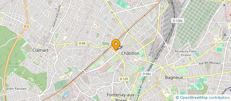 localisation de l'entreprise MONSIEUR ANTHONY SERRADEILL  CHATILLON