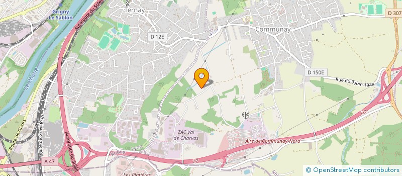 localisation de l'entreprise MONSIEUR ANTHONY SICLER  COMMUNAY