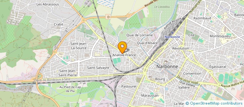 localisation de l'entreprise MONSIEUR ANTHONY SIRE à NARBONNE
