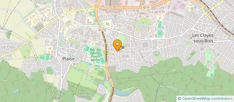 localisation de l'entreprise MONSIEUR ANTHONY SOSSON  PLAISIR