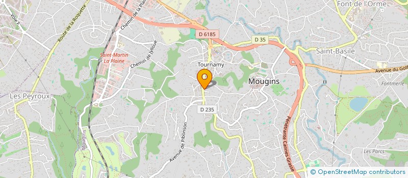 localisation de l'entreprise MONSIEUR ANTHONY SOUTAR  VALLAURIS