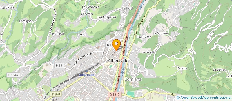localisation de l'entreprise MONSIEUR ANTHONY STAGNOLI  ALBERTVILLE