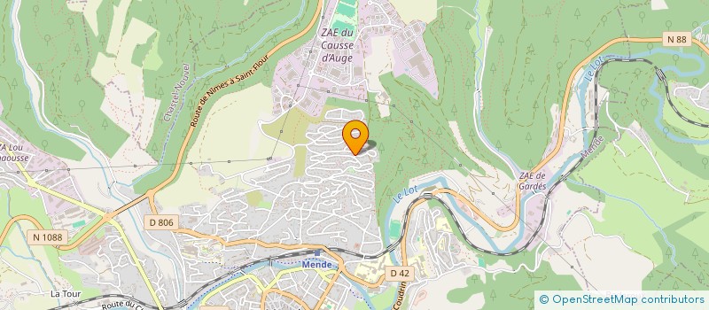 localisation de l'entreprise MONSIEUR ANTHONY TALAGRAND  MENDE