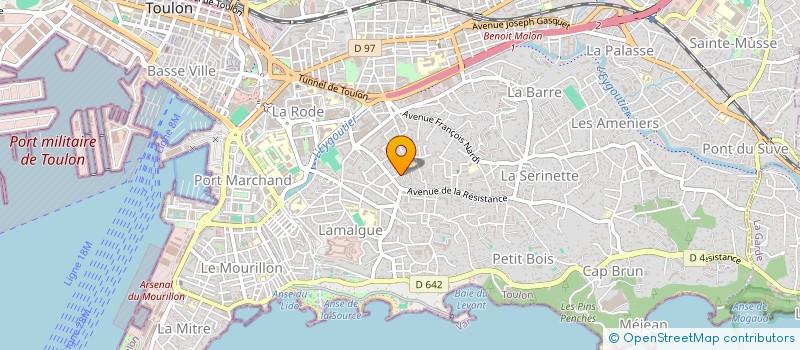 localisation de l'entreprise MONSIEUR ANTHONY TARQUINY CLABE  TOULON