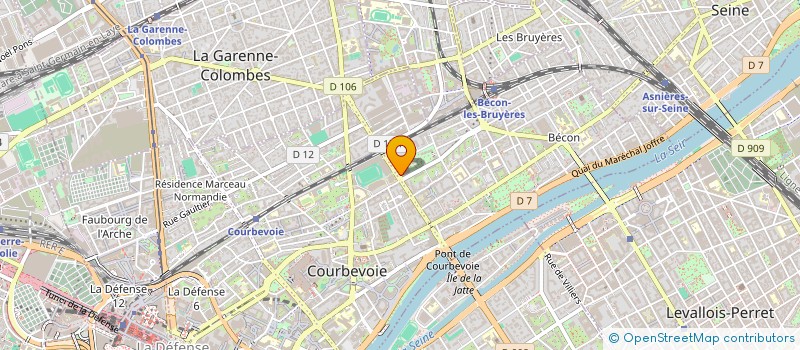 localisation de l'entreprise MONSIEUR ANTHONY TARTAGLIA à COURBEVOIE
