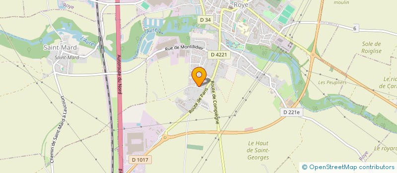 localisation de l'entreprise MONSIEUR ANTHONY TASSART  ROYE