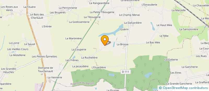 localisation de l'entreprise MONSIEUR ANTHONY TEXIER à ARGENTRE-DU-PLESSIS