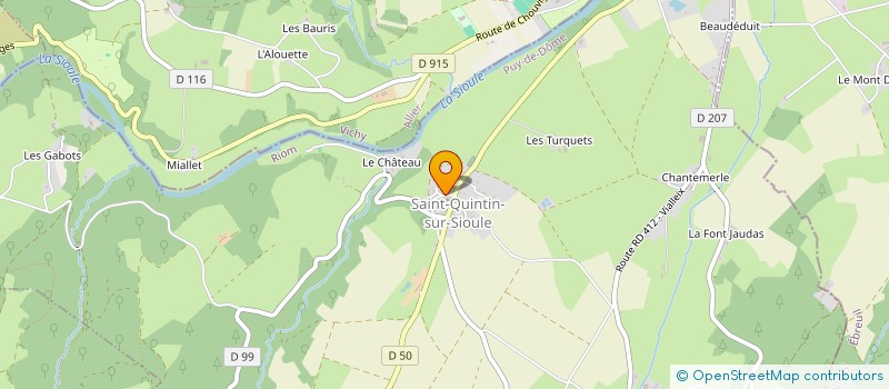 localisation de l'entreprise MONSIEUR ANTHONY THABARANT  SAINT-QUINTIN-SUR-SIOULE