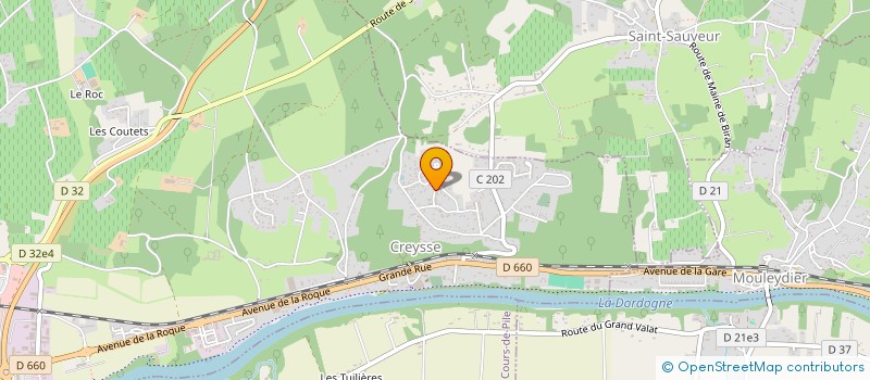 localisation de l'entreprise MONSIEUR ANTHONY THEAUX  CREYSSE