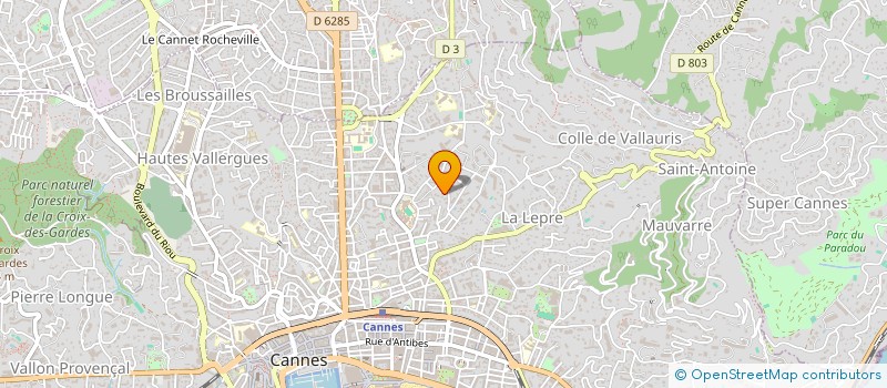 localisation de l'entreprise MONSIEUR ANTHONY TOBON à CANNES