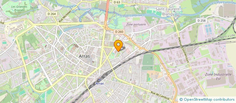 localisation de l'entreprise MONSIEUR ANTHONY TONNEAU à ARRAS