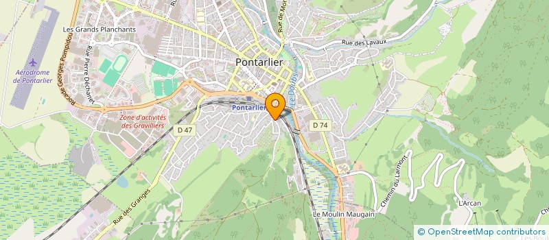 localisation de l'entreprise MONSIEUR ANTHONY TORRES  PONTARLIER