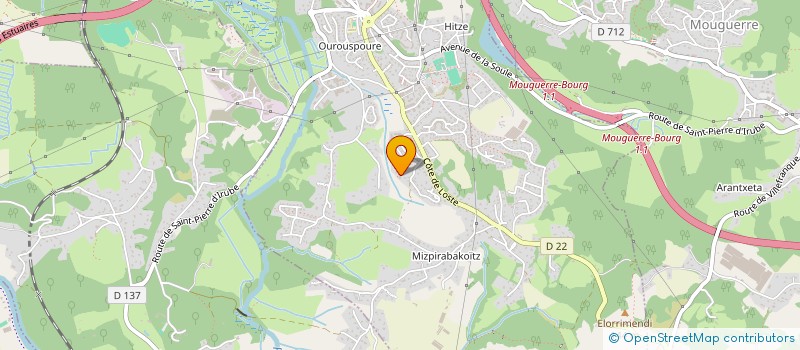 localisation de l'entreprise MONSIEUR ANTHONY TORSET  SAINT-PIERRE-D'IRUBE