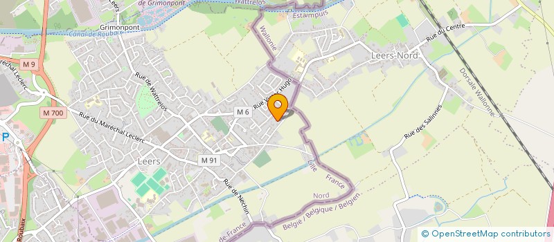 localisation de l'entreprise MONSIEUR ANTHONY TOULGOAT  LEERS