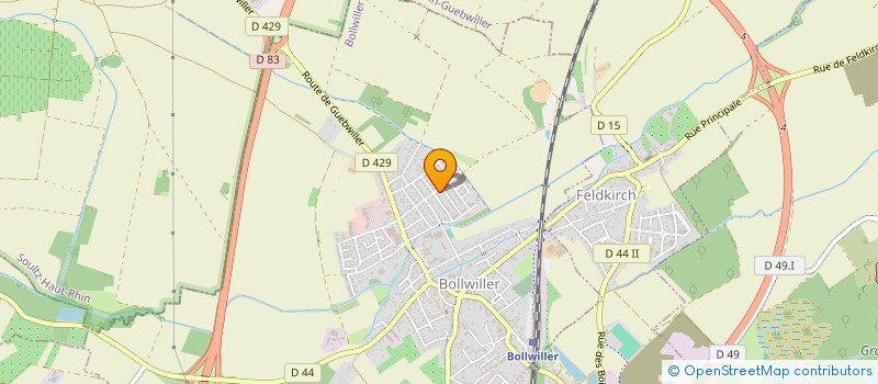 localisation de l'entreprise MONSIEUR ANTHONY TRAUTH  BOLLWILLER