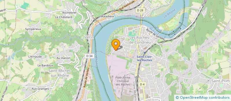 localisation de l'entreprise MONSIEUR ANTHONY TRUMET  LES ROCHES-DE-CONDRIEU