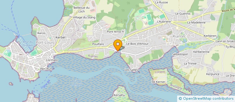 localisation de l'entreprise MONSIEUR ANTHONY UZEL  RIANTEC