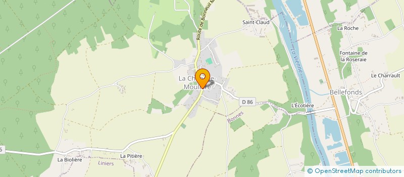 localisation de l'entreprise MONSIEUR ANTHONY VALIER-BRASIER  LA CHAPELLE-MOULIERE