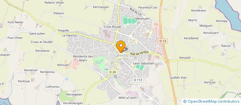 localisation de l'entreprise MONSIEUR ANTHONY VALLADE  LANNILIS