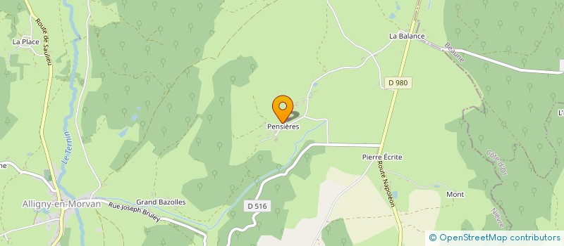 localisation de l'entreprise MONSIEUR ANTHONY VALLET  ALLIGNY-EN-MORVAN