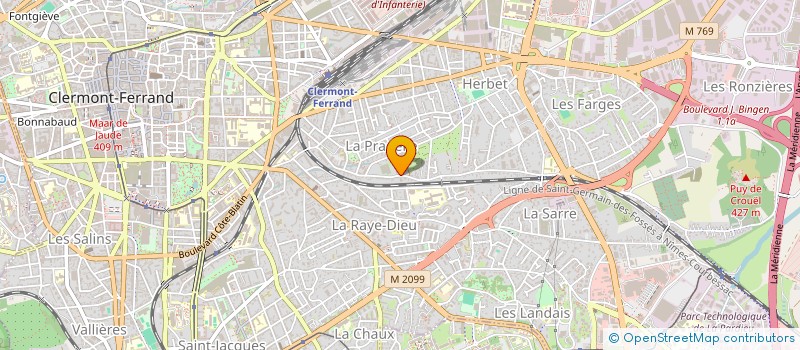 localisation de l'entreprise MONSIEUR ANTHONY VASSEUR  CLERMONT-FERRAND