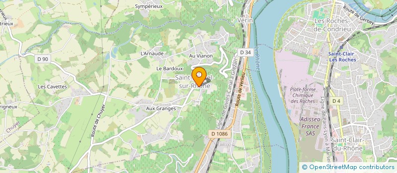 localisation de l'entreprise MONSIEUR ANTHONY VERCASSON  SAINT-MICHEL-SUR-RHONE