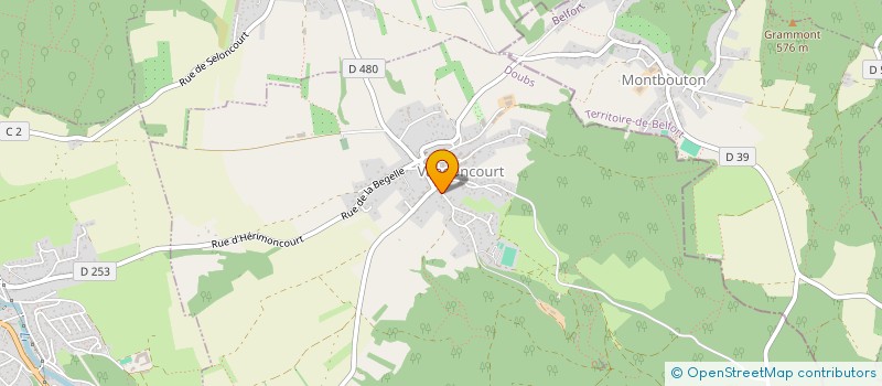 localisation de l'entreprise MONSIEUR ANTHONY VERNIER  VANDONCOURT