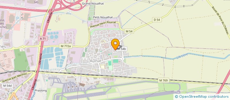 localisation de l'entreprise MONSIEUR ANTHONY VERNIERE  AULNAT