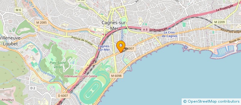 localisation de l'entreprise MONSIEUR ANTHONY VIDAL à CAGNES-SUR-MER