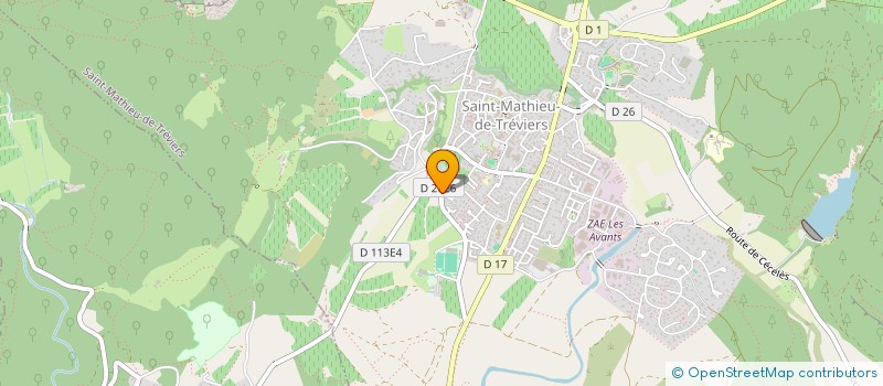 localisation de l'entreprise MONSIEUR ANTHONY VIDAL à SAINT-MATHIEU-DE-TREVIERS