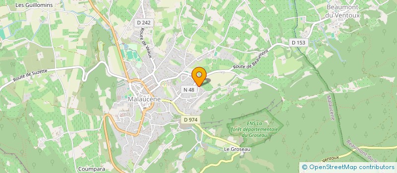 localisation de l'entreprise MONSIEUR ANTHONY VIDECOQ  MALAUCENE