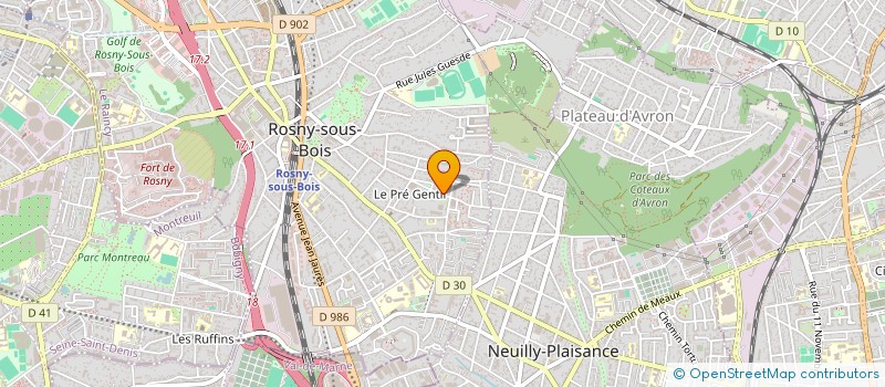 localisation de l'entreprise MONSIEUR ANTHONY VIEIRA à ROSNY-SOUS-BOIS