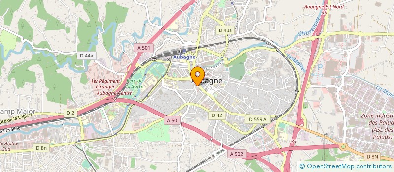 localisation de l'entreprise MONSIEUR ANTHONY VIGNAU  AUBAGNE