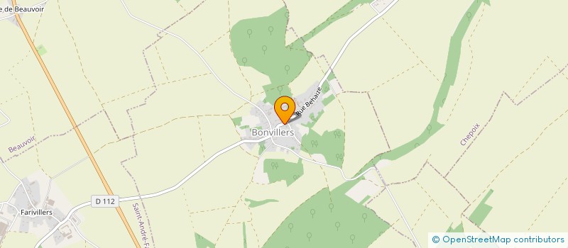 localisation de l'entreprise MONSIEUR ANTHONY VILLAIN  BONVILLERS