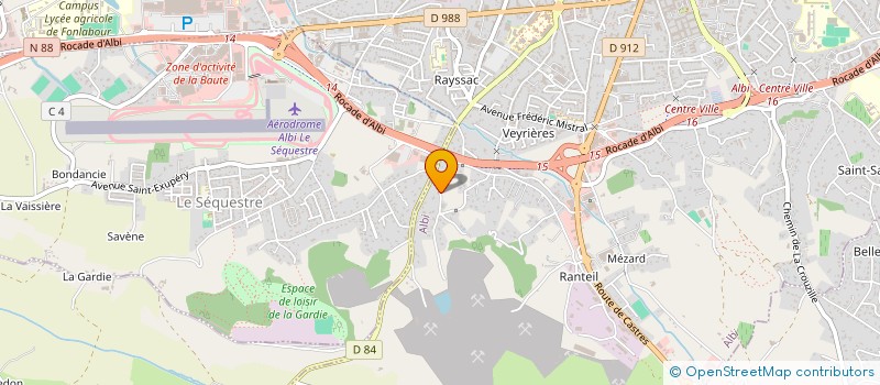 localisation de l'entreprise MONSIEUR ANTHONY VIRAZELS à ALBI