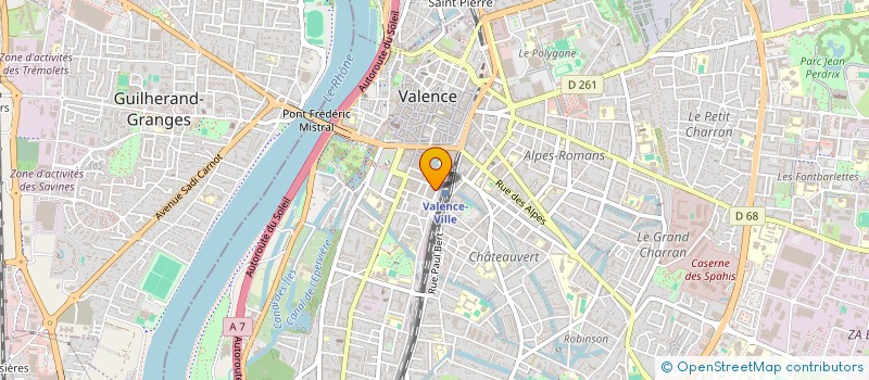 localisation de l'entreprise MONSIEUR ANTHONY VIVIER  VALENCE