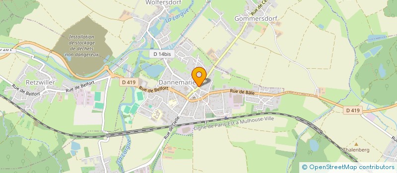 localisation de l'entreprise MONSIEUR ANTHONY VOLPATTI  DANNEMARIE