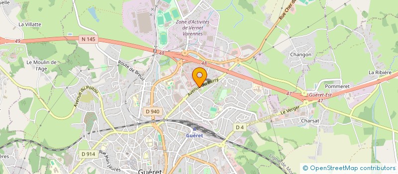 localisation de l'entreprise MONSIEUR ANTHONY WEBER  GUERET