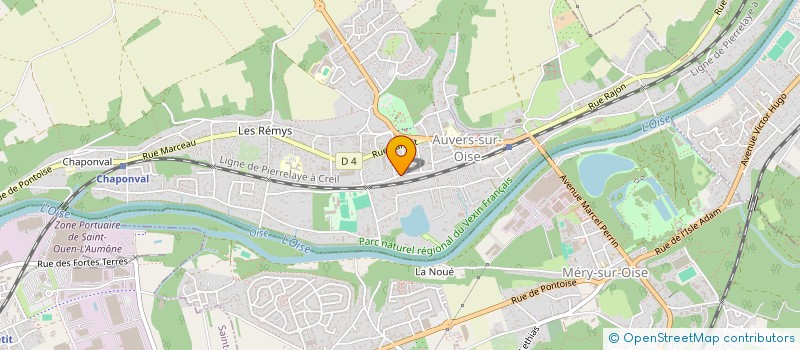 localisation de l'entreprise MONSIEUR ANTHONY WION  AUVERS-SUR-OISE