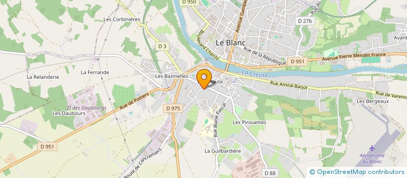 localisation de l'entreprise MONSIEUR ANTHONY ZIEGLER à LE BLANC