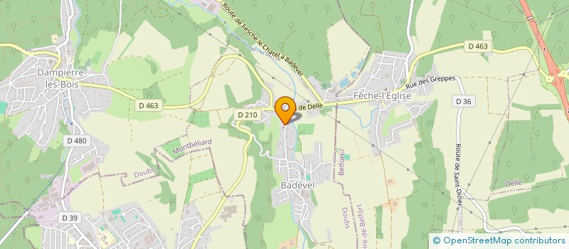 localisation de l'entreprise MONSIEUR ANTHONY ZINI  BADEVEL