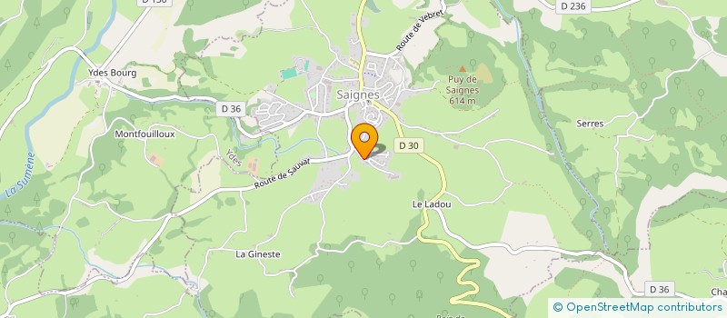 localisation de l'entreprise MONSIEUR ANTHONYN CHAUVET à SAIGNES