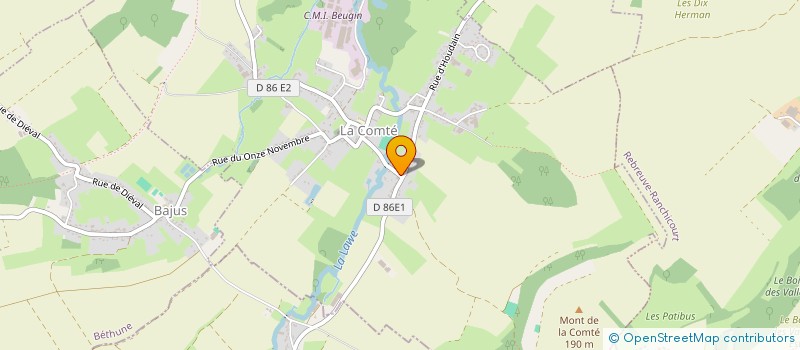 localisation de l'entreprise MONSIEUR ANTHYME DELABROY  LA COMTE