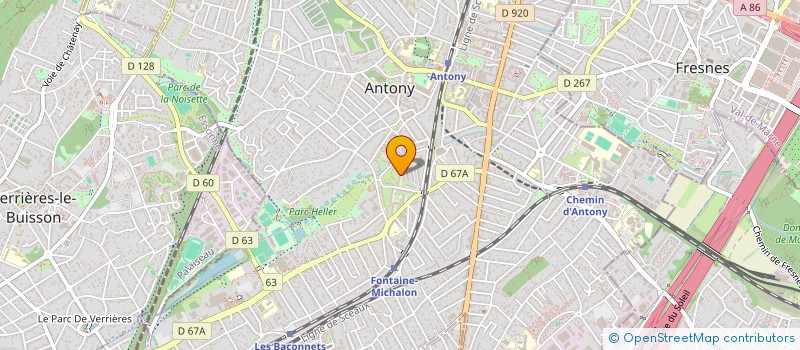 localisation de l'entreprise MONSIEUR ANTOINE ACHART à ANTONY